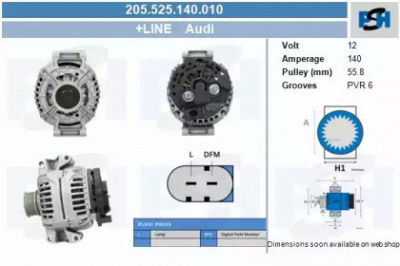 CV PSH 205525140010 -  Генератор